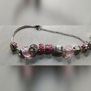 Pink Bangle Bracelet